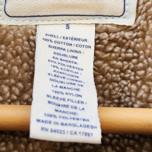 Vintage OLD NAVY Women’s Denim Coat Small Sherpa Lined Barn Chore Jacket - Picture 10 of 12